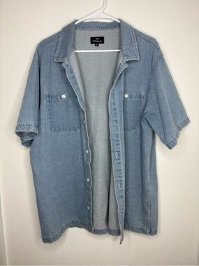 CCS Workwear Light Blue Denim Buttoned Shirt